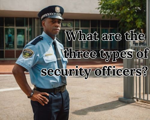 a security stationed and focused