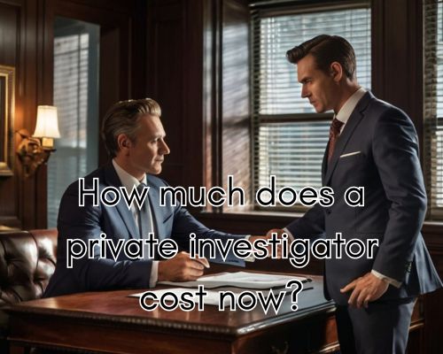 private investigator having a pay discussion